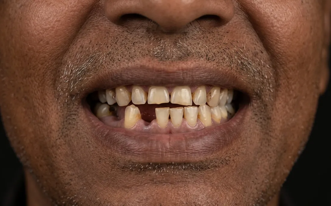 Before full-mouth restoration