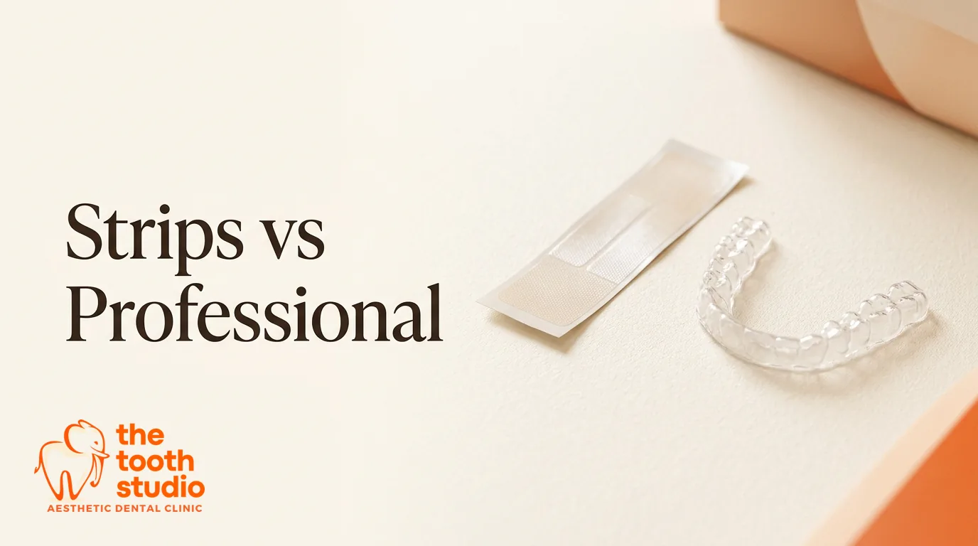 Whitening Strips vs Professional Whitening - The Tooth Studio, Kukatpally Hyderabad